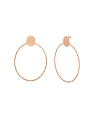 Catherine Malandrino Women's Polished Circle Rose Gold Tone Hoop Earrings