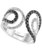 Caviar By Effy White And Black Diamond Ring (1 Ct. T.w.) In 14k White Gold
