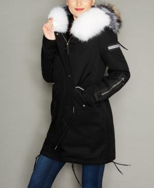 The Fur Vault Fox-trim Rabbit Fur-lined Parka