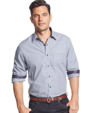 Tasso Elba Simple Gingham Shirt