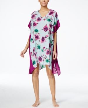 Dkny Printed Handkerchief-hem Short Caftan