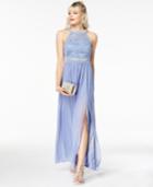 Bcx Juniors' Embellished Lace Halter Gown, A Macy's Exclusive Style