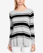 Vince Camuto Striped High-low Sweater