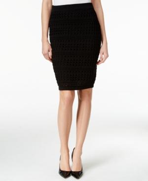 Bar Iii Crocheted Pull-on Pencil Skirt, Only At Macy's