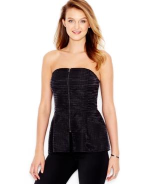 Rachel Rachel Roy Strapless Zip-front Top