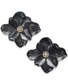 Thalia Sodi Two-tone Crystal Flower Stud Earrings, Created For Macy's