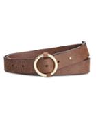 Inc International Concepts Pull-through Centerbar Leather Belt, Only At Macy's
