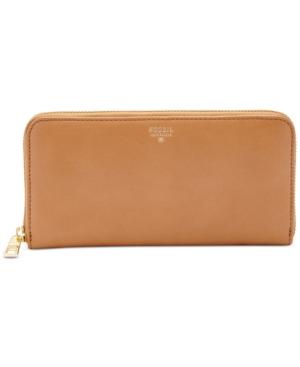 Fossil Sydney Leather Zip Around Wallet