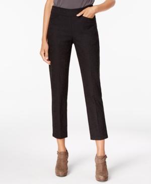 Eileen Fisher Organic Cotton-blend Slim Ankle Pants