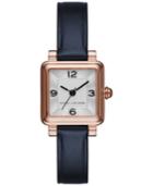 Marc Jacobs Women's Vic Navy Leather Strap Watch 20x20mm Mj1546