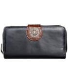 Giani Bernini Glazed Leather Filigree All In One Wallet