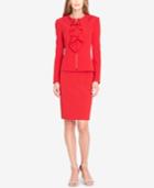 Tahari Asl Ruffled Zip-front Skirt Suit, Regular & Petite