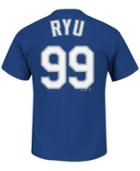 Majestic Men's Short-sleeve Hyun-jin Ryu Los Angeles Dodgers Player T-shirt