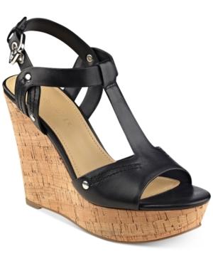 Marc Fisher Helma Platform Wedge Sandals Women's Shoes