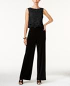 Thalia Sodi Lace-overlay Jumpsuit, Only At Macy's