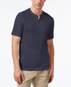 Tasso Elba Men's Heathered Henley, Created For Macy's