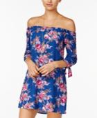 B Darlin Juniors' Off-the-shoulder Dress