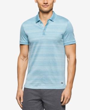 Calvin Klein Men's Yarn-dyed Striped Polo