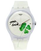 Swatch Unisex Swiss Exceptionnel White Silicone Strap Watch 41mm Suow119
