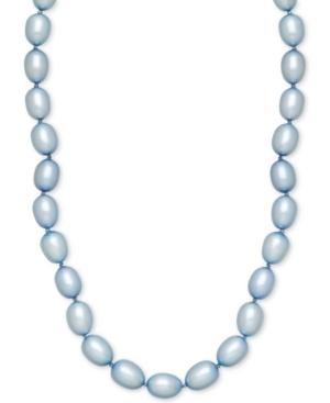 Honora Style Sky Blue Cultured Freshwater Pearl Strand In Sterling Silver (7-8mm)
