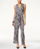 Ny Collection Petite Printed Wide-leg Jumpsuit