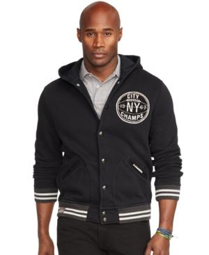 Polo Ralph Lauren Big And Tall Hooded Baseball Jacket