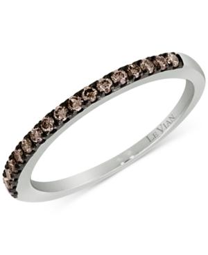 Le Vian Chocolatier Diamond Band (1/4 Ct. T.w.) In 14k White Gold