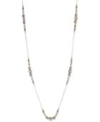 Inc International Concepts Gold-tone Mauve Beaded Station Long Strand Necklace, Only At Macy's