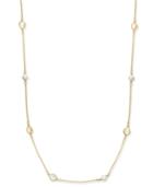 Kate Spade New York Gold-tone Imitation Pearl, Stone And Crystal Long Length Scatter Necklace