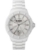 Versus By Versace Unisex Tokyo White Silicone Strap Watch 42mm Soy020015