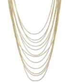 2028 Gold-tone Multi-row Chain Necklace