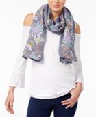 Inc International Concepts Embroidered Floral Scarf, Only At Macy's