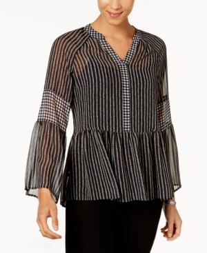 Style & Co Sheer High-low Top, Created For Macy's