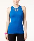 Jessica Simpson The Warm Up Cutout-trim Rib-knit Tank Top