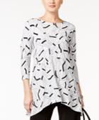 Alfani Geo-print Swing Top, Only At Macy's