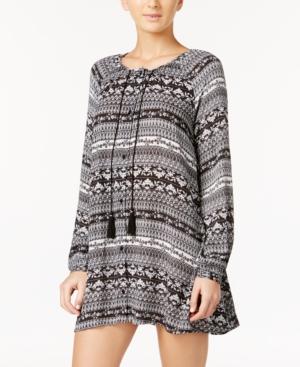 One Hart Juniors' Printed Shift Dress, Created For Macy's