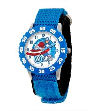 Marvel Captain America Boys' Stainless Steel Time Teacher Watch