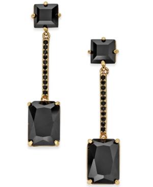 Kate Spade New York Gold-tone Stone Bar Drop Earrings