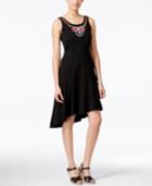 Ny Collection Petite Embellished High-low Dress