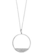 Geo By Effy Diamond Circle Pendant Necklace (3/8 Ct. T.w.) In 14k White Gold