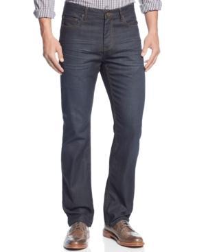 Alfani Red Cullen Coated Slim Straight-fit Jeans