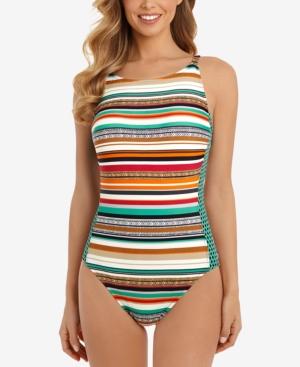Swim Solutions Sport Corsica High-neck Tummy-control One-piece Swimsuit Women's Swimsuit