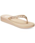 Yellow Box Pleasant Embellished Flip Flops Women's Shoes
