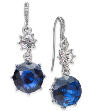 Charter Club Montana Crystal Drop Earrings In Imitation Rhodium, Created For Macy's
