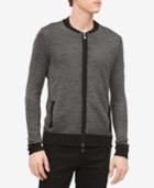 Calvin Klein Men's Merino Full-zip Sweater