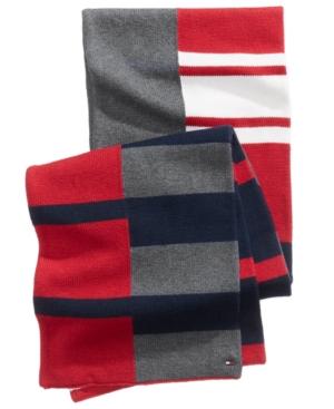 Tommy Hilfiger Men's Rugby Striped Scarf