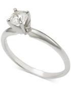 Diamond Solitaire Engagement Ring (1/2 Ct. T.w.) In 14k Gold Or 14k White Gold