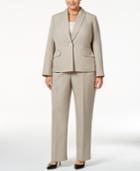 Le Suit Plus Size Single-button Pantsuit