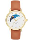 Kate Spade New York Women's Metro Luggage Leather Strap Watch 34mm Ksw1073