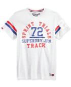Superdry Men's Trackster Sprint Graphic-print Logo T-shirt